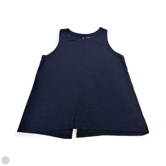 Top Sleeveless By Halogen In Navy, Size: L