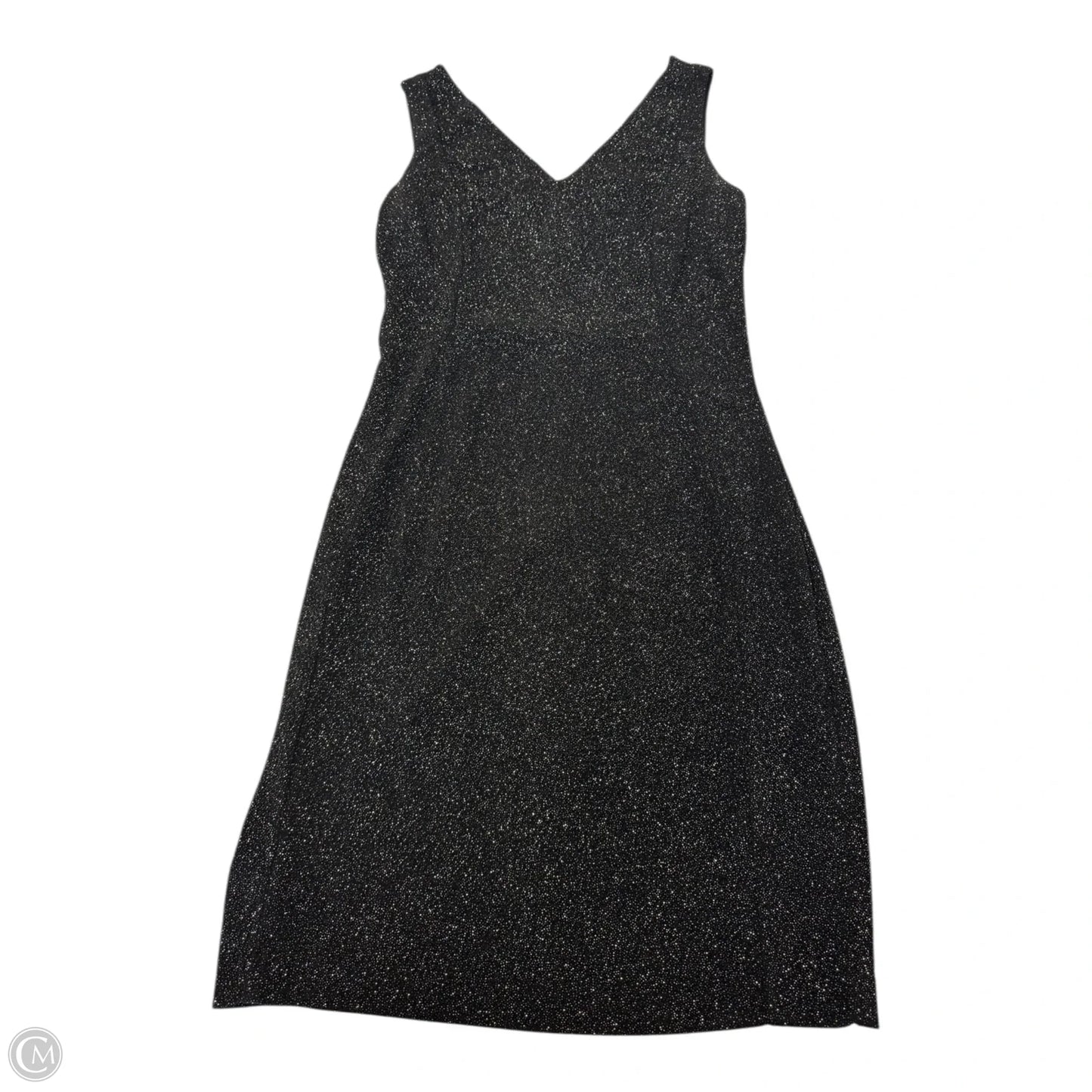 Dress Party Short By Calvin Klein In Black & Gold, Size: 8