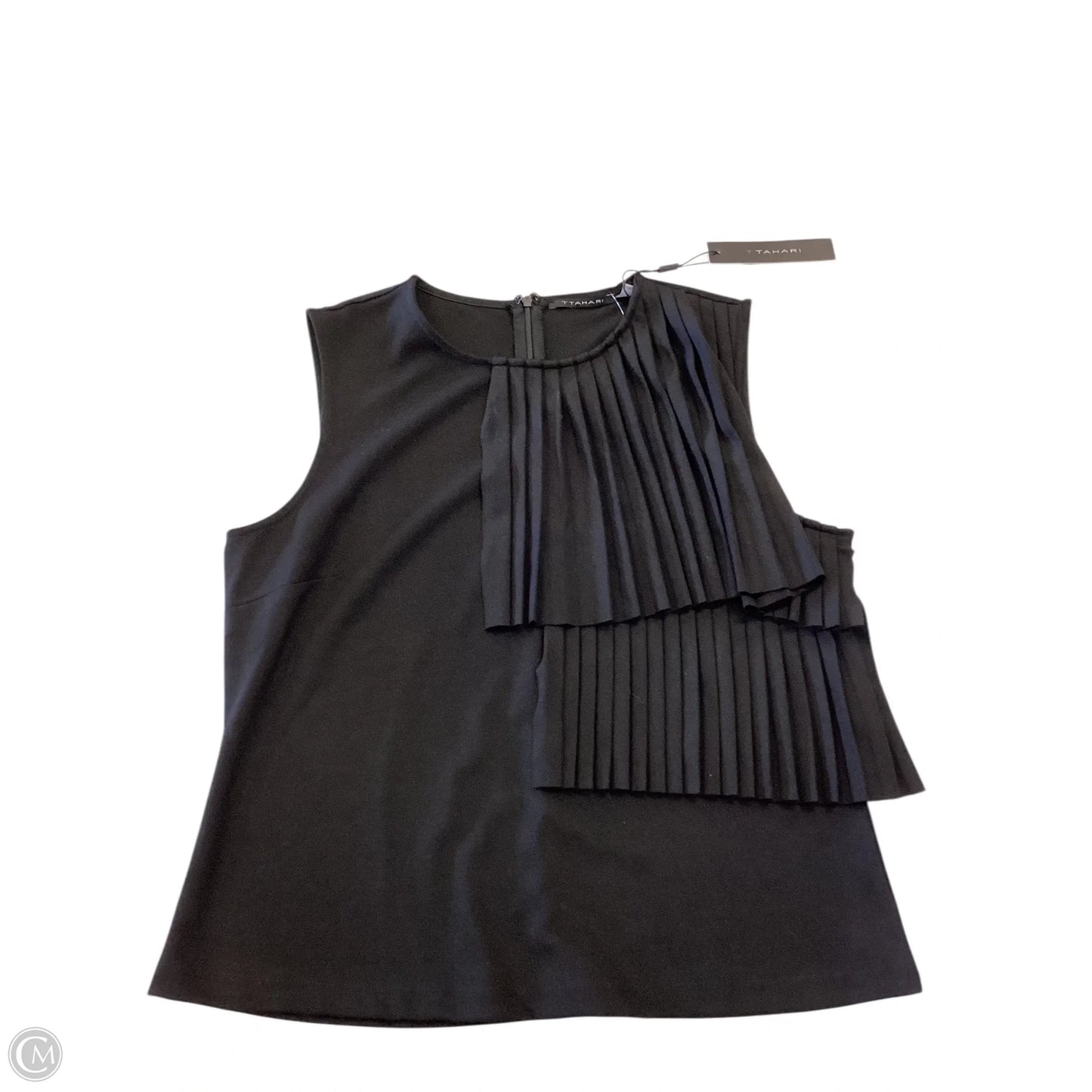 Top Sleeveless By Tahari In Black, Size: S