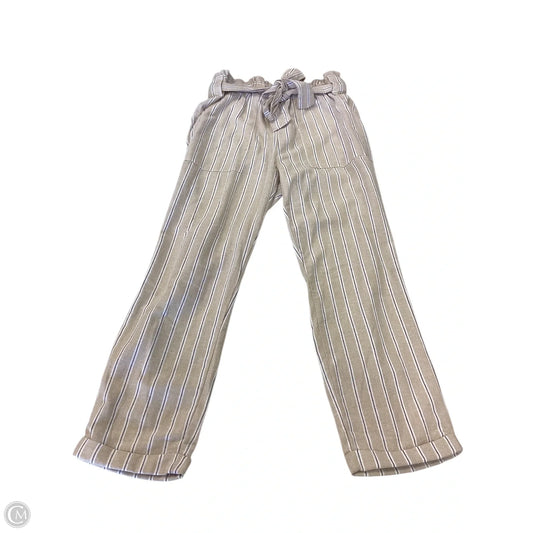 Pants Linen By Clothes Mentor In Striped Pattern, Size: L