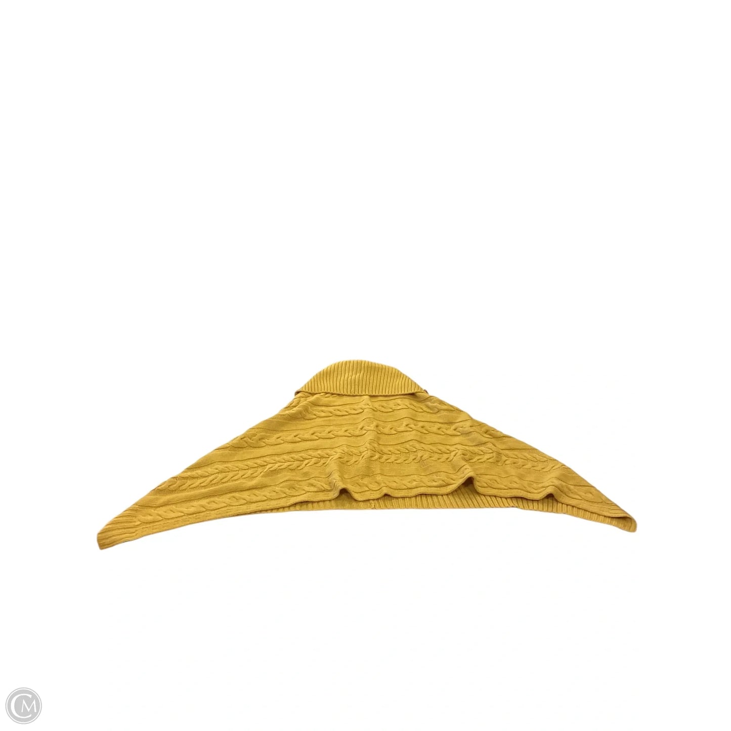 Poncho By Clothes Mentor In Yellow, Size: Osfm