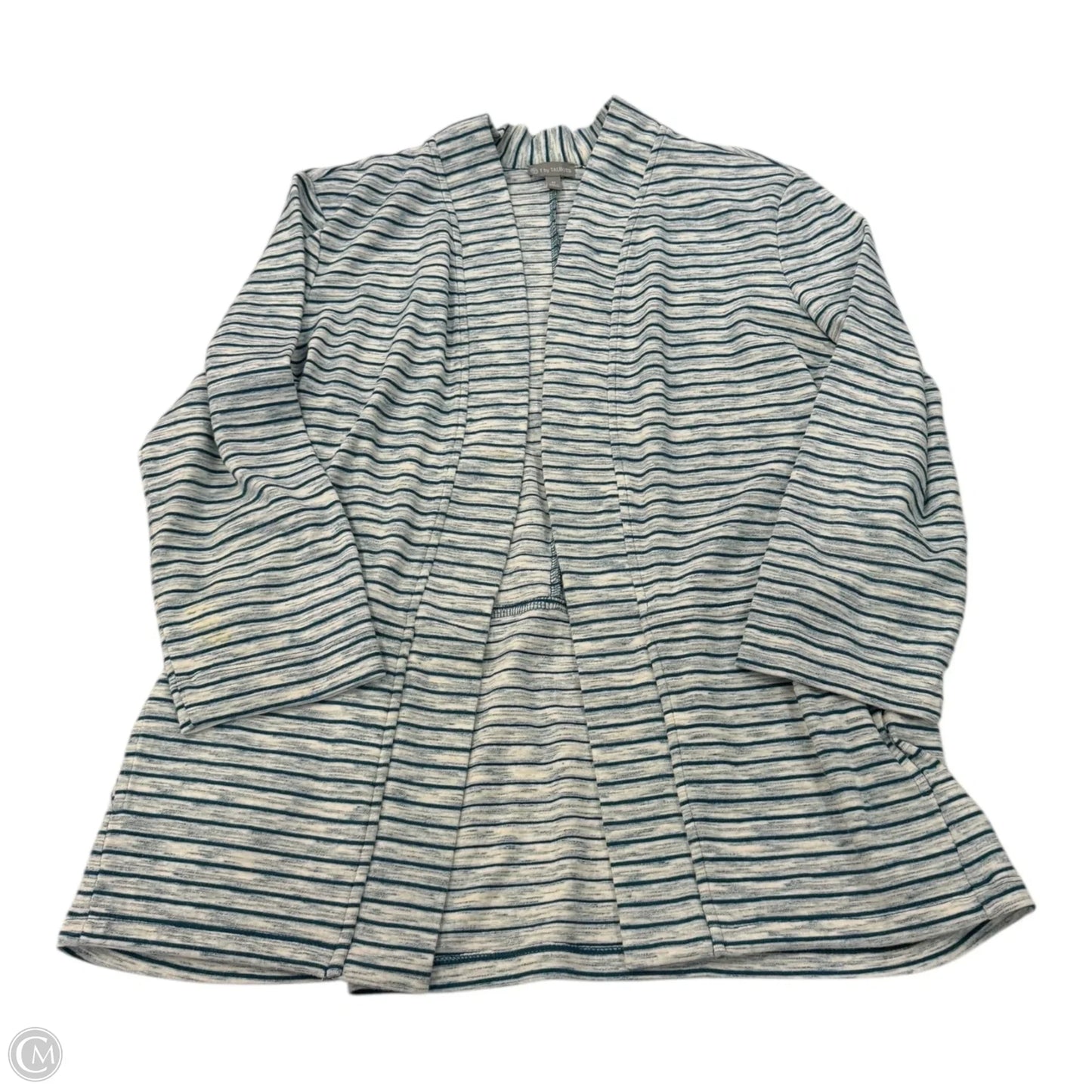 Cardigan By Talbots In Striped Pattern, Size: M