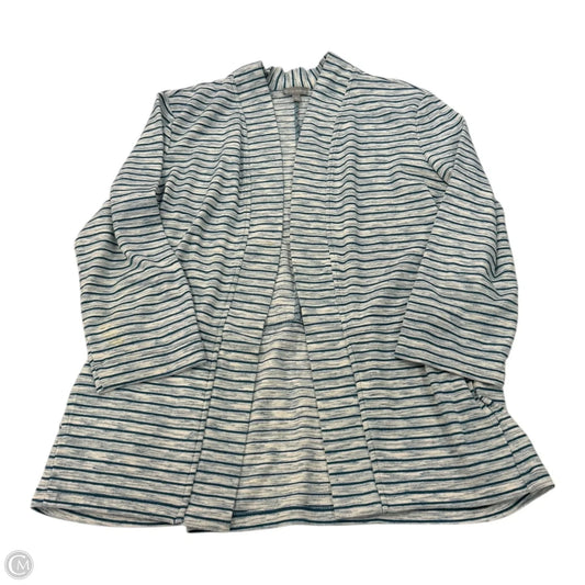 Cardigan By Talbots In Striped Pattern, Size: M