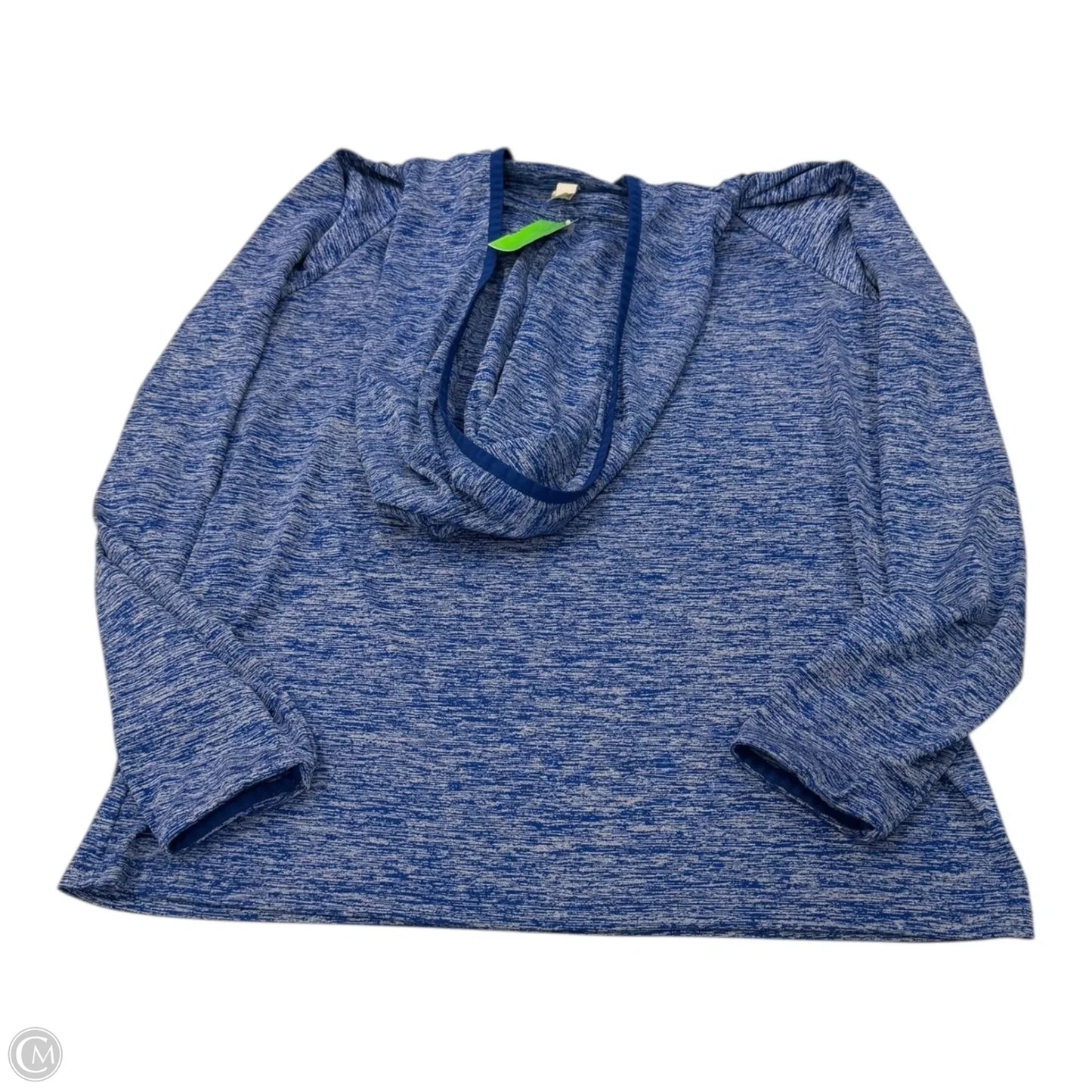 Athletic Top Long Sleeve Hoodie By Under Armour In Blue, Size: M