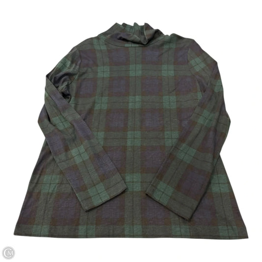 Top Long Sleeve By Ann Taylor In Plaid Pattern, Size: Xl