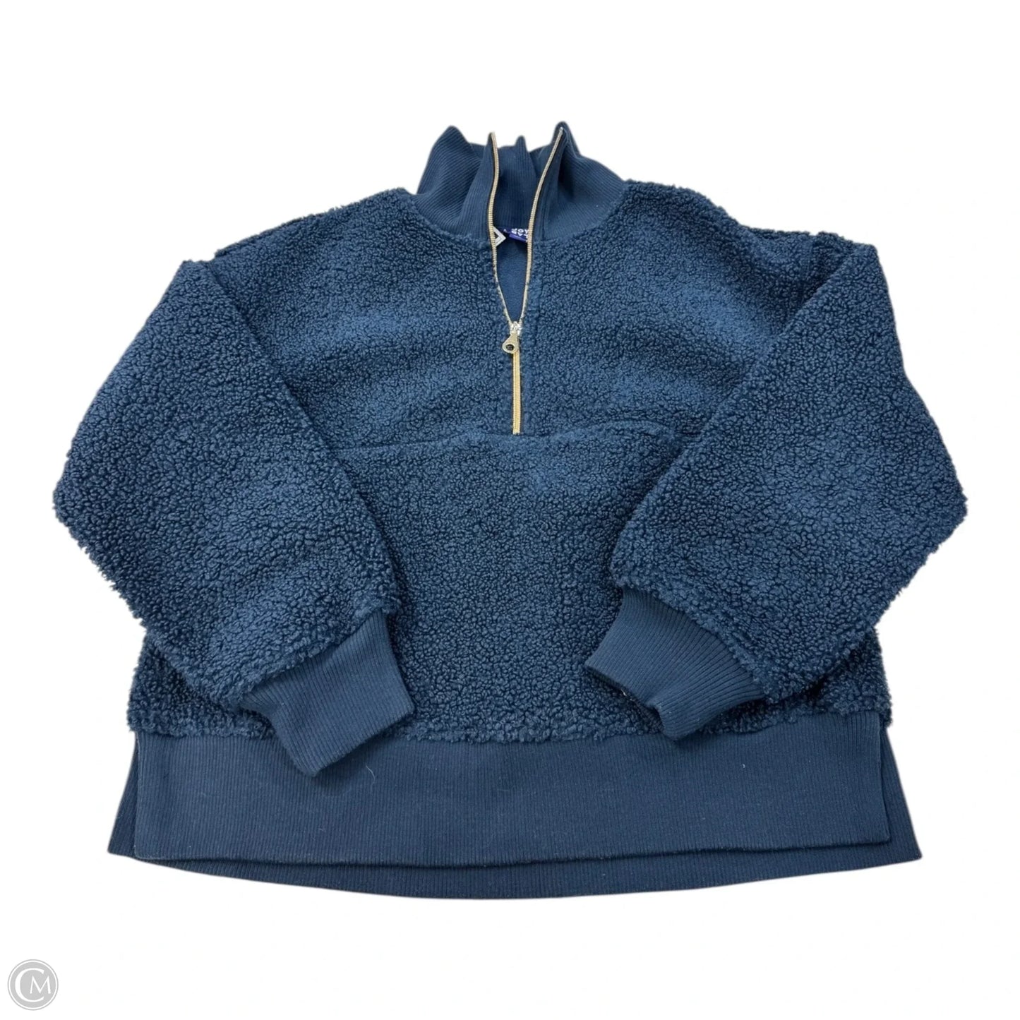 Jacket Faux Fur & Sherpa By Joy Lab In Teal, Size: M