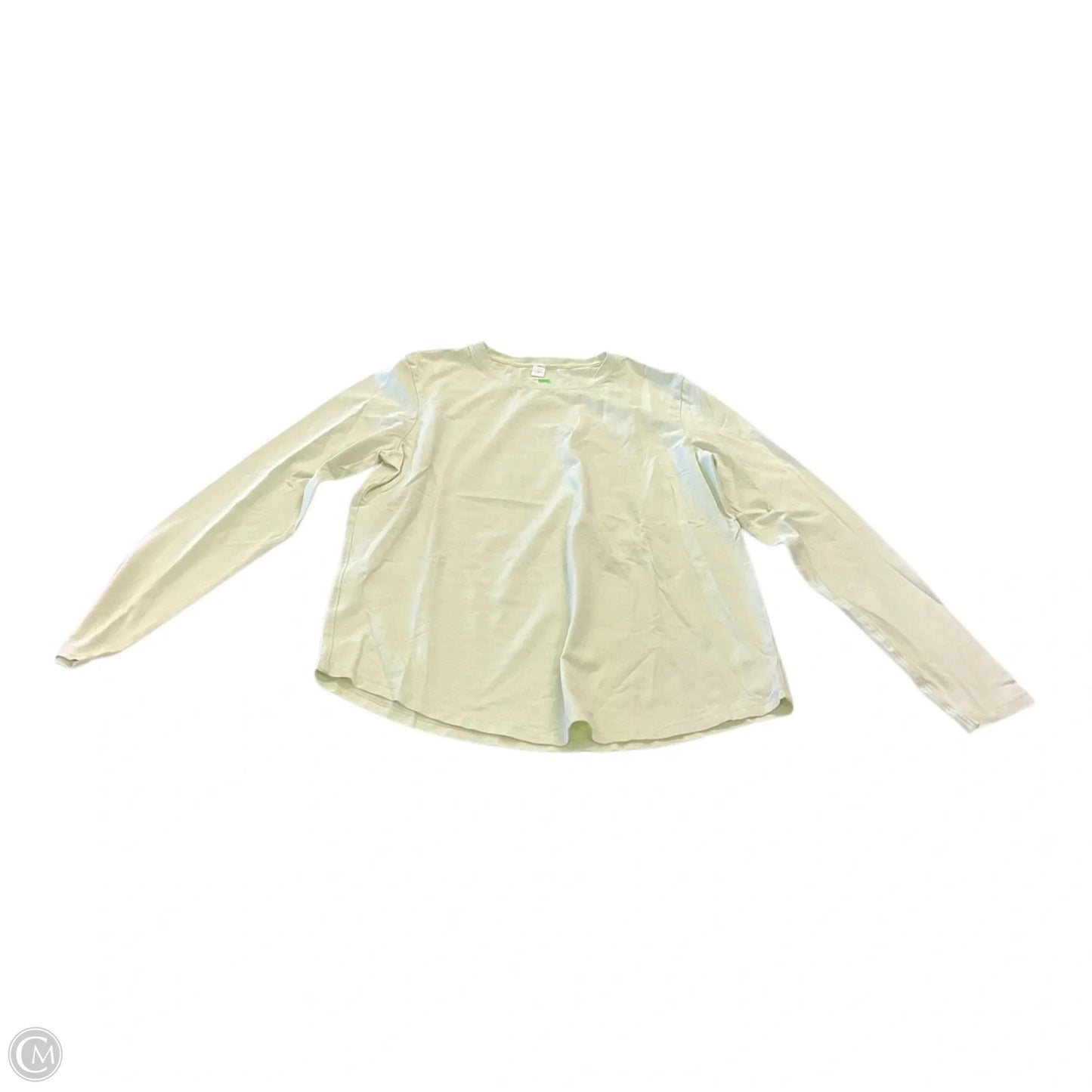 Athletic Top Long Sleeve Crewneck By Lululemon In Green, Size: 8