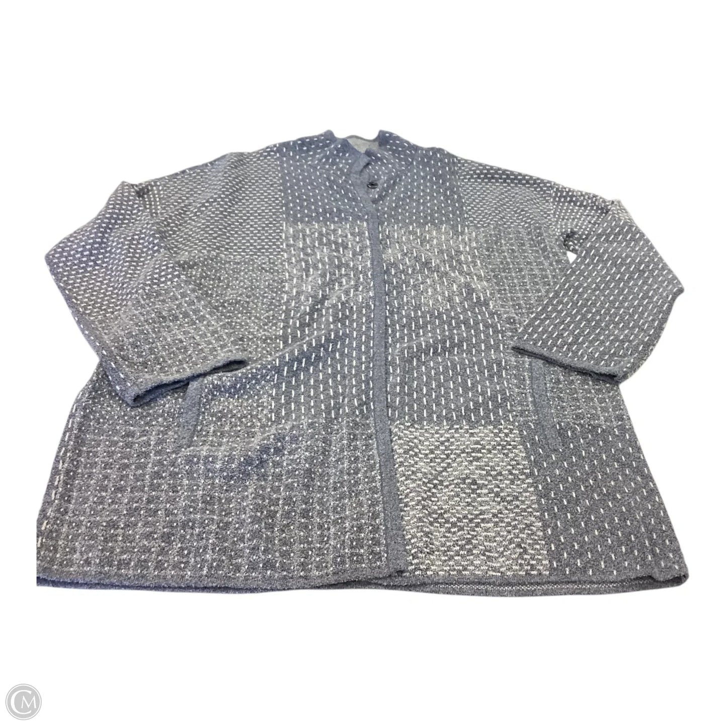 Cardigan By Pure Jill In Blue & White, Size: Sp