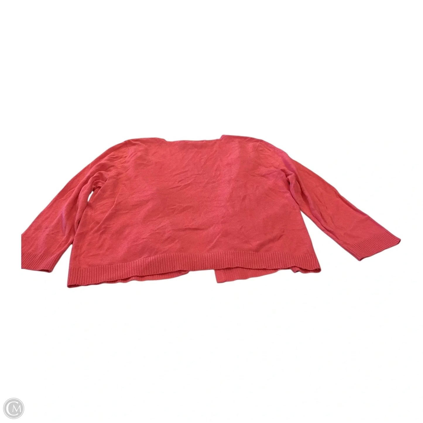 Cardigan By Inc In Coral, Size: L