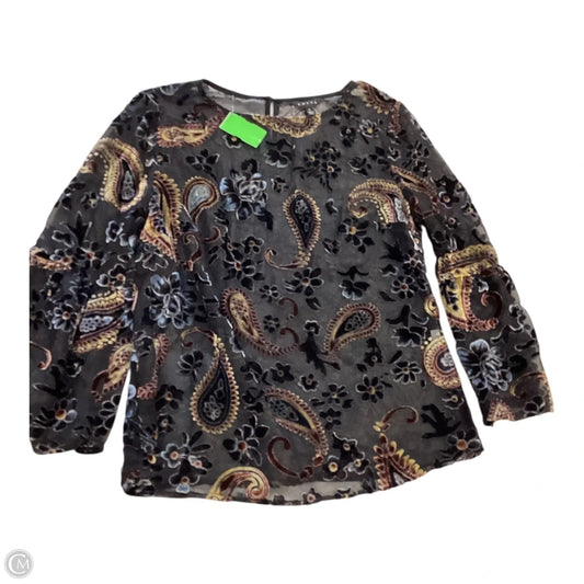 Top 3/4 Sleeve By Adiva In Paisley Print, Size: S