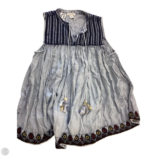 Top Sleeveless By Rachel Zoe In Blue, Size: 2x