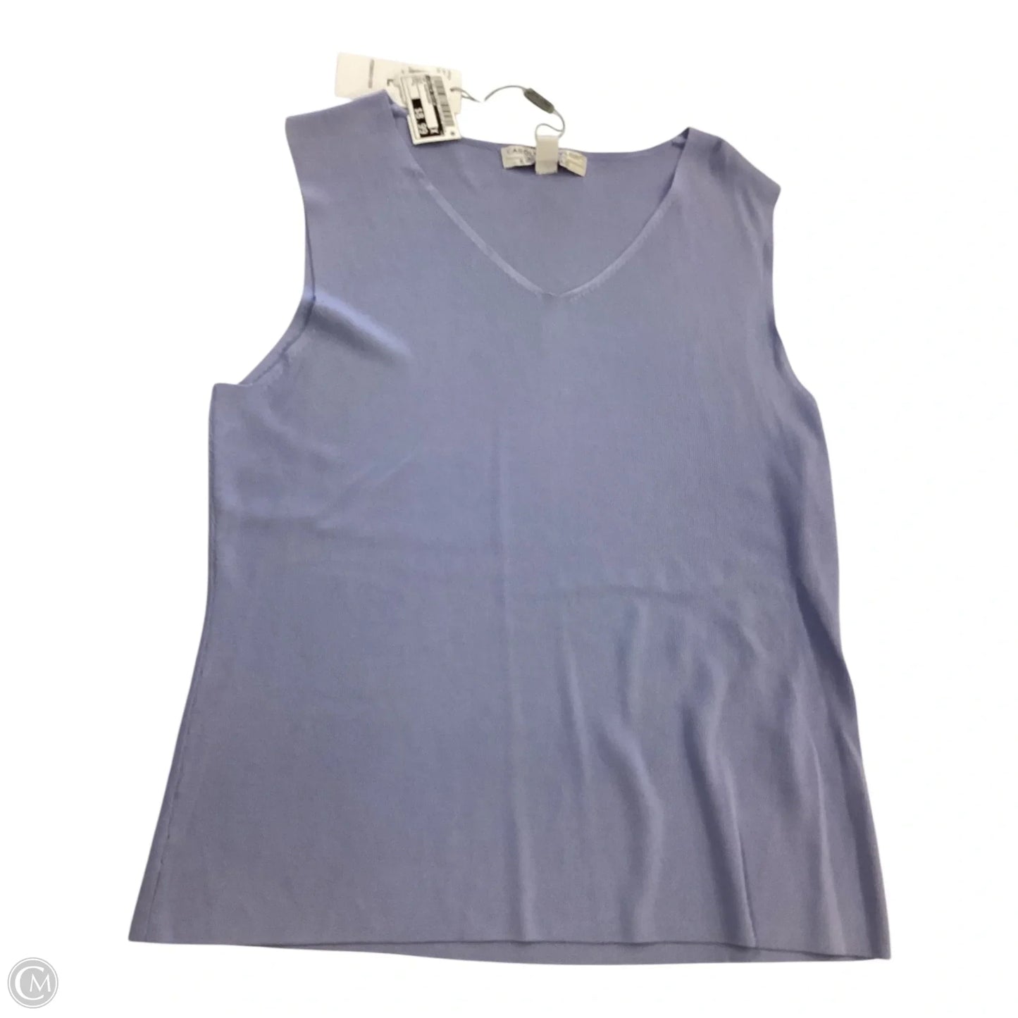 Top Sleeveless By Carolyn Taylor In Blue, Size: L