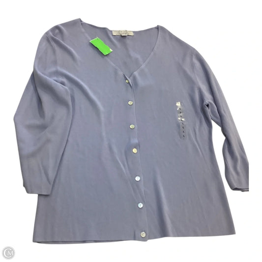 Cardigan By Carolyn Taylor In Blue, Size: L