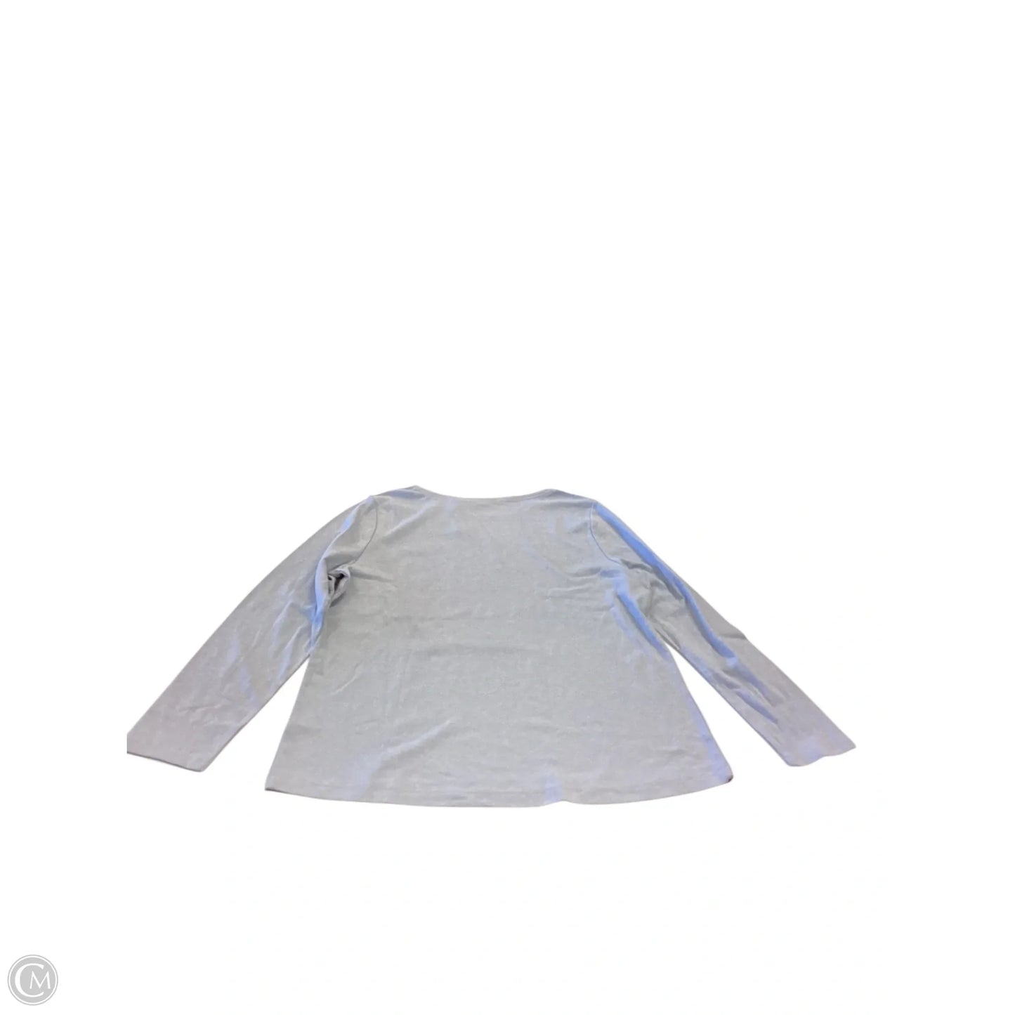 Top Long Sleeve By Croft And Barrow In Blue & Yellow, Size: Xl