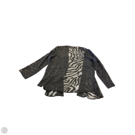 Jacket Shirt By Chicos Private Collection In Black, Size: M