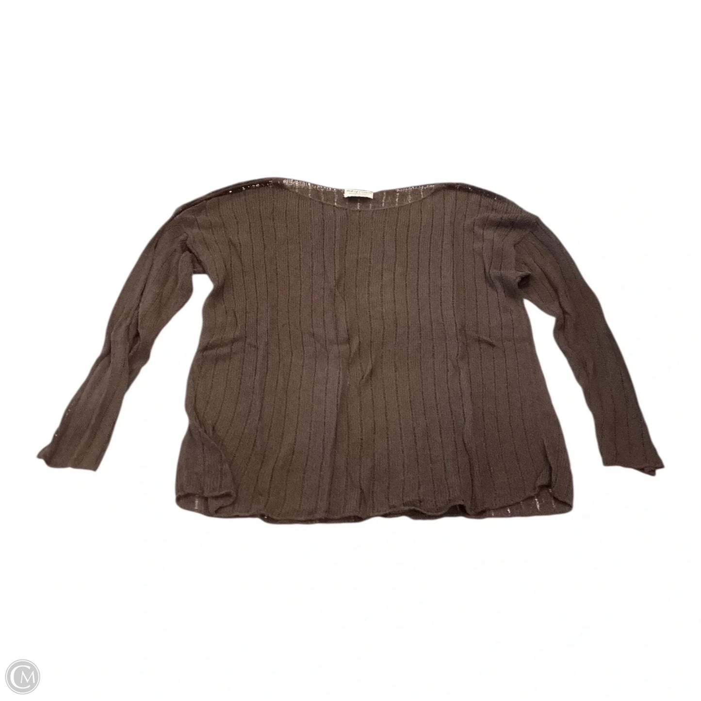 Top Long Sleeve By Clothes Mentor In Brown, Size: Osfm