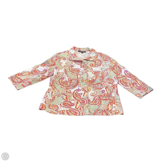 Blazer By Clothes Mentor In Multi-colored, Size: L