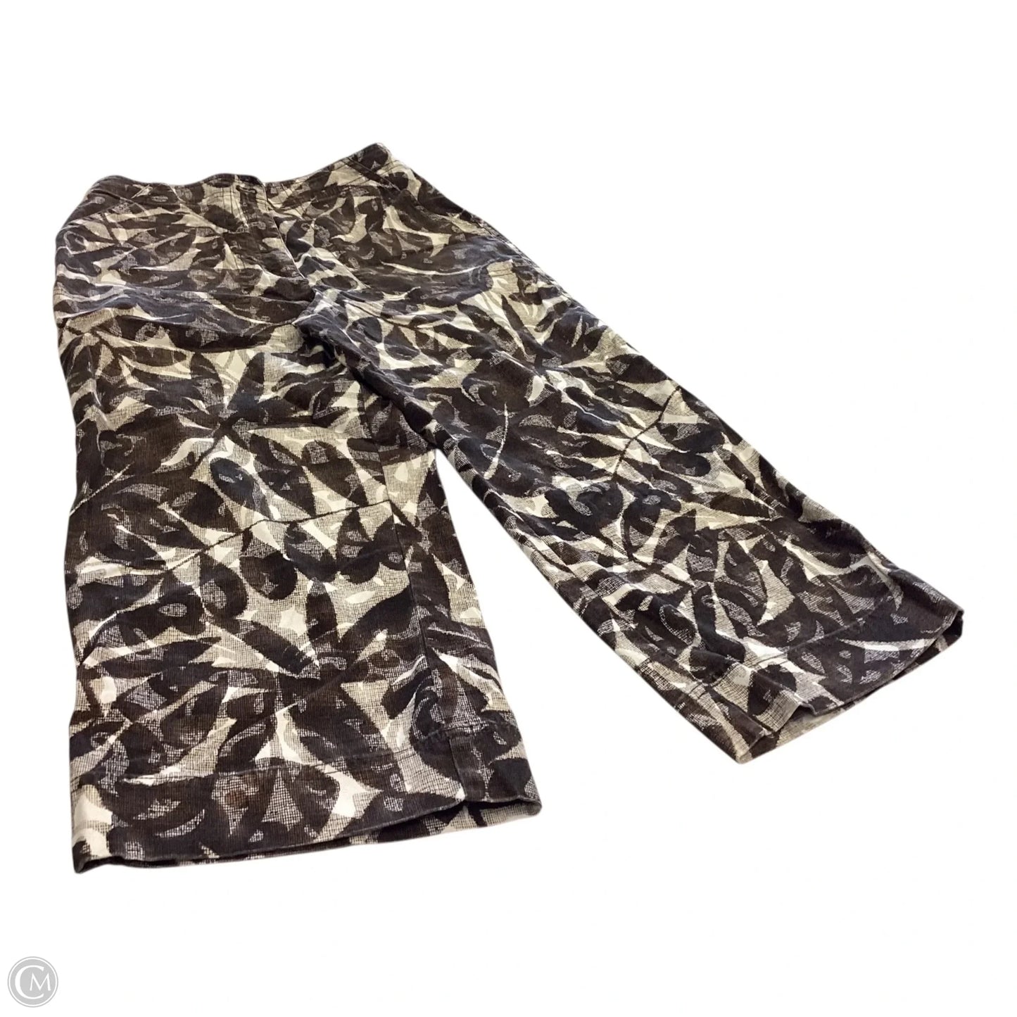 Capris By Chicos In Brown & Cream, Size: S