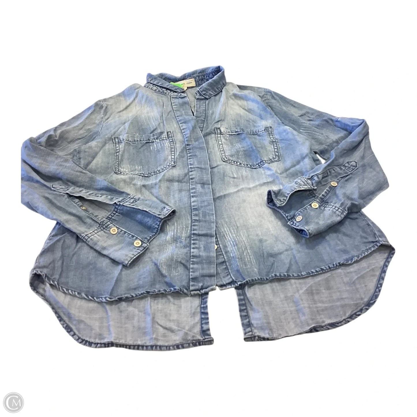 Top Long Sleeve By Cloth & Stone In Blue, Size: S