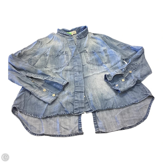 Top Long Sleeve By Cloth & Stone In Blue, Size: S