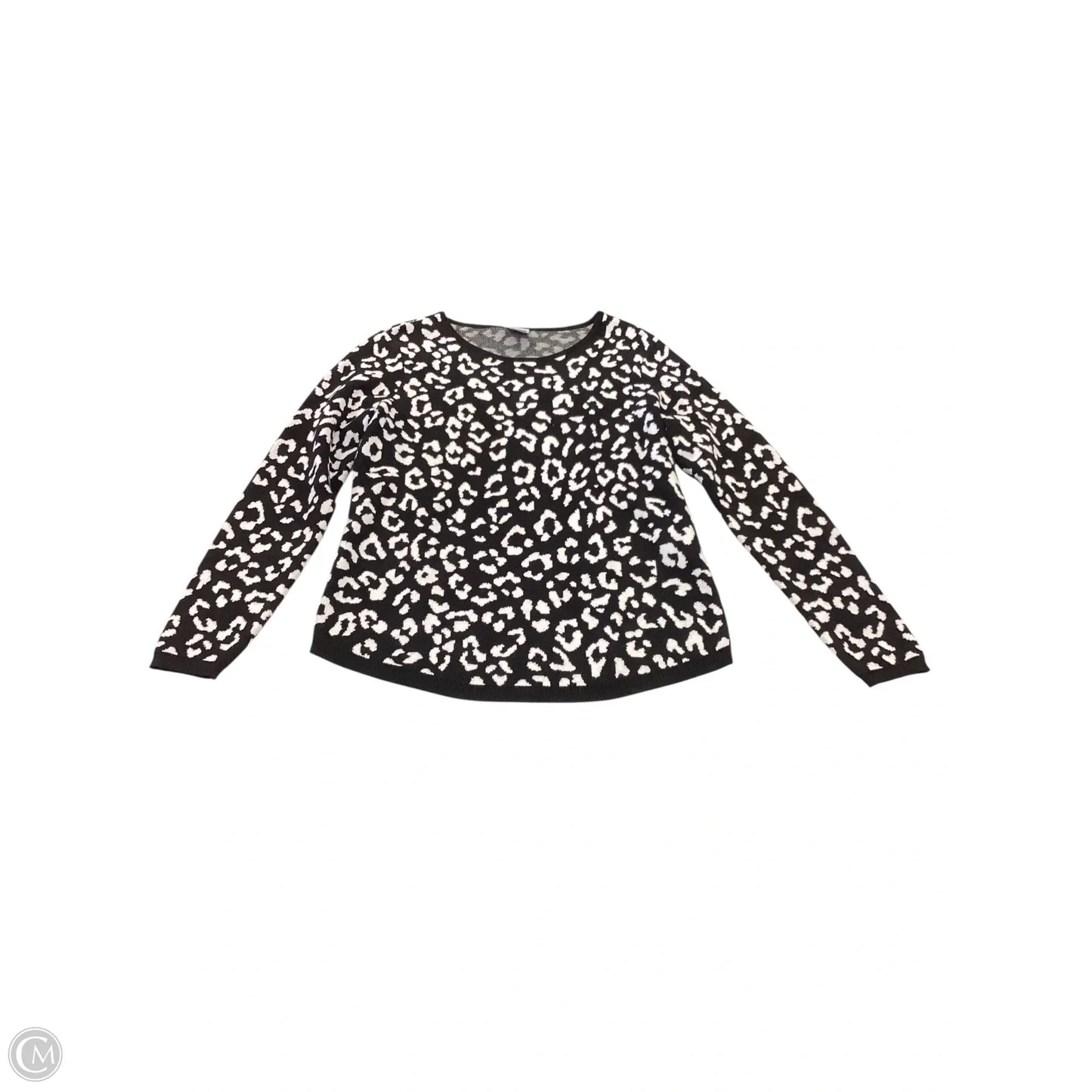 Sweater By Chicos In Animal Print, Size: M