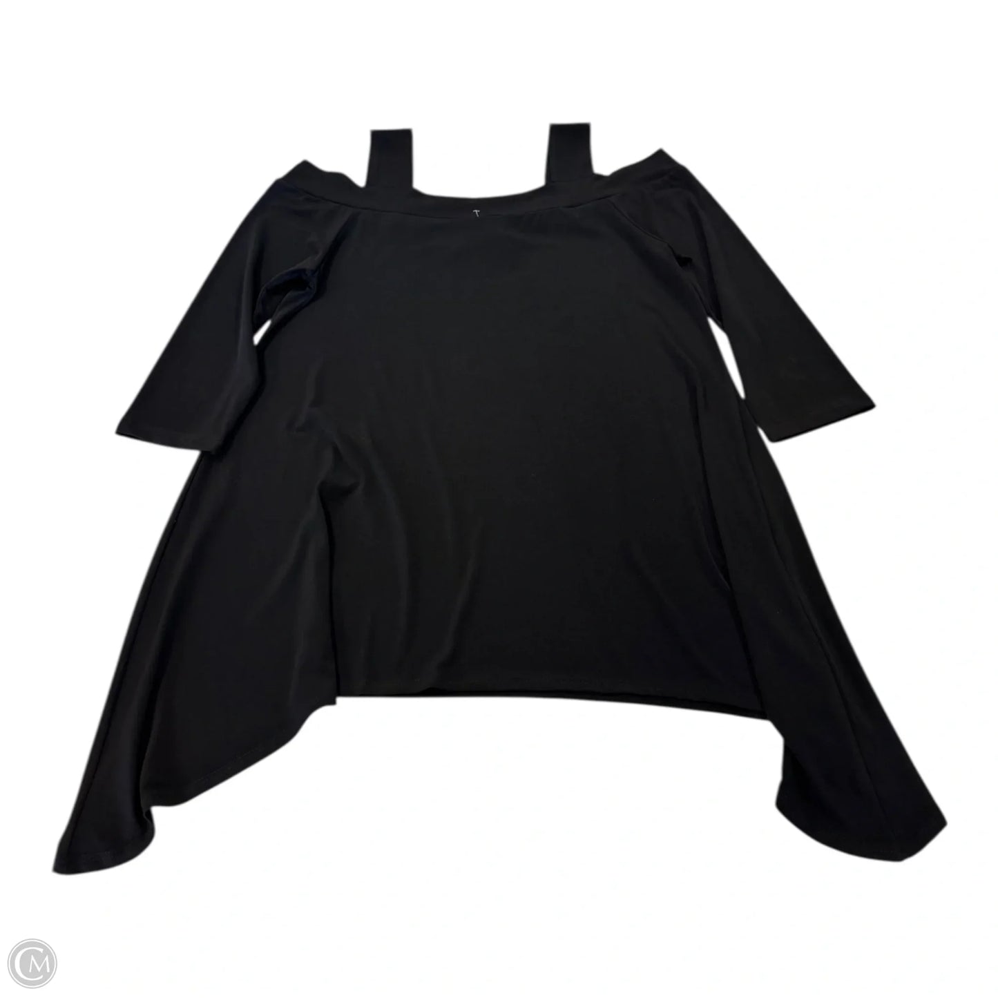 Top 3/4 Sleeve By Clara Sun Woo In Black, Size: S
