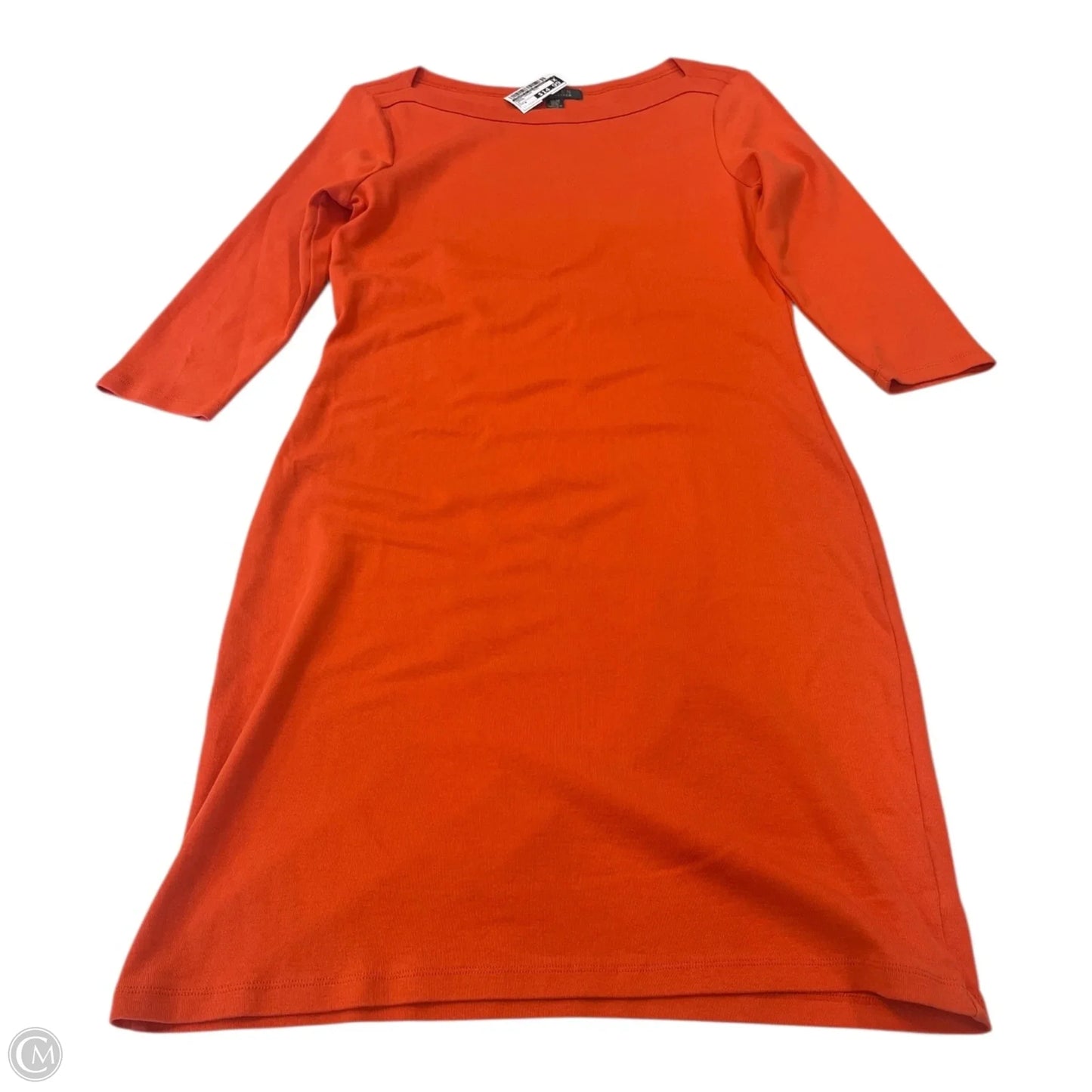 Dress Casual Midi By Lauren By Ralph Lauren In Orange, Size: M