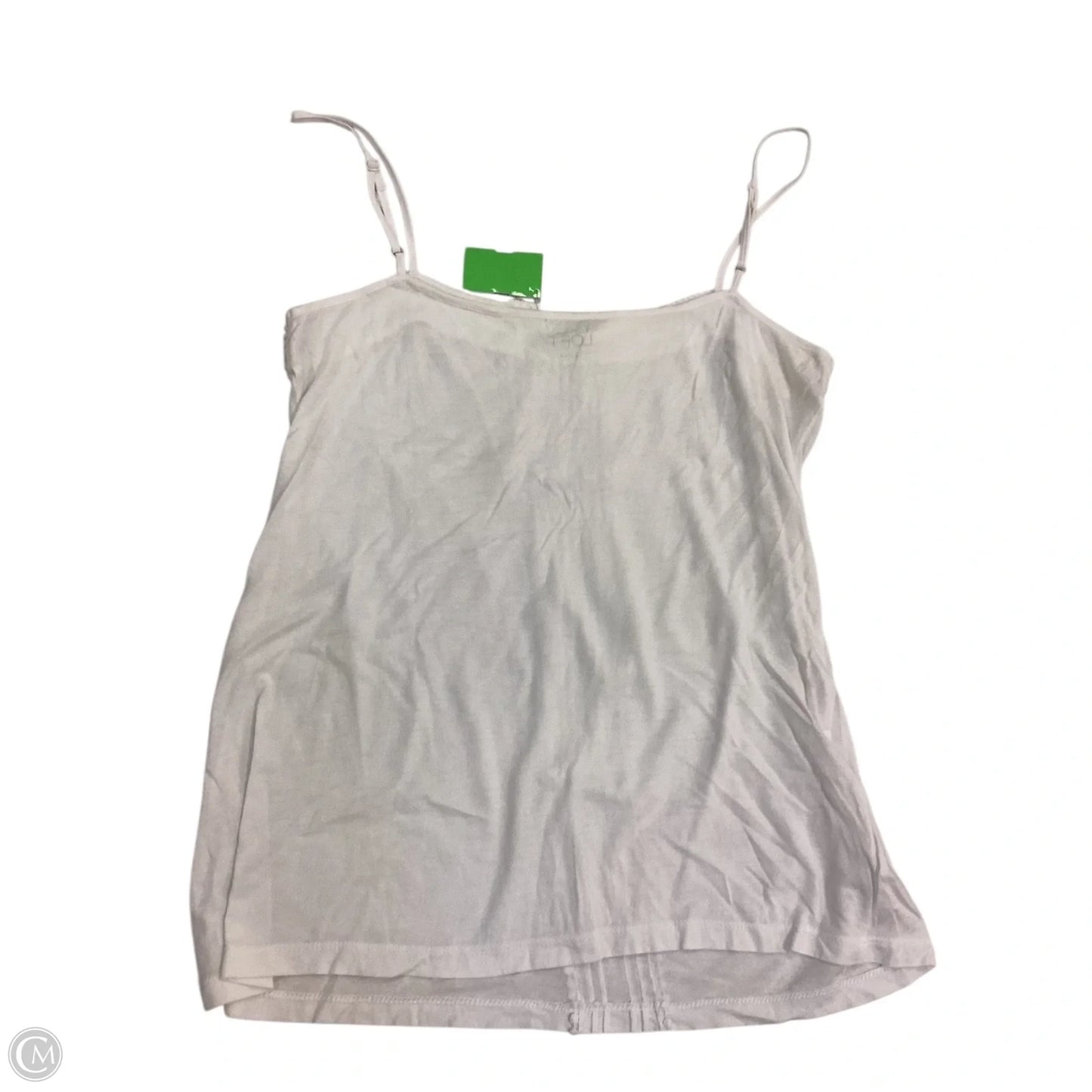 Top Sleeveless By Loft In White, Size: M