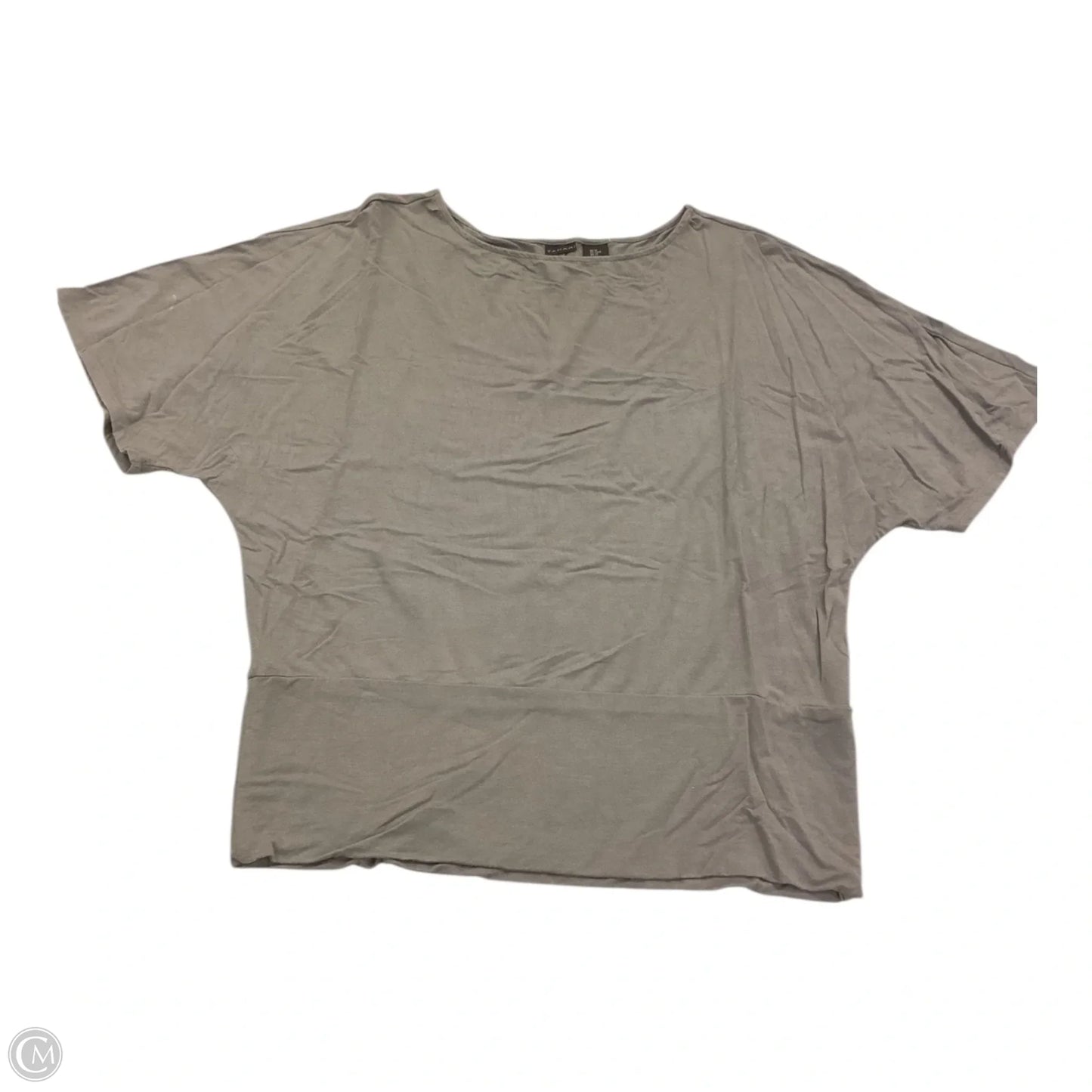 Top Short Sleeve By Tahari In Grey, Size: M