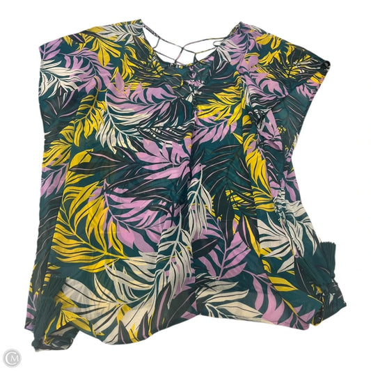 Swimwear Cover-up By Clothes Mentor In Tropical Print