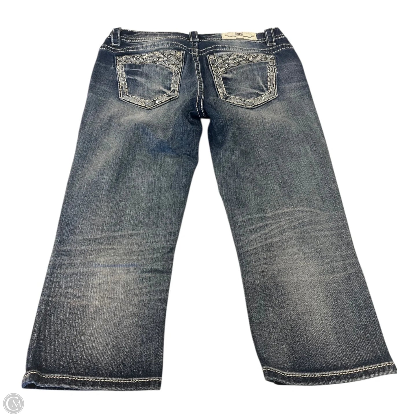 Capris By Miss Me In Blue & Silver, Size: 10