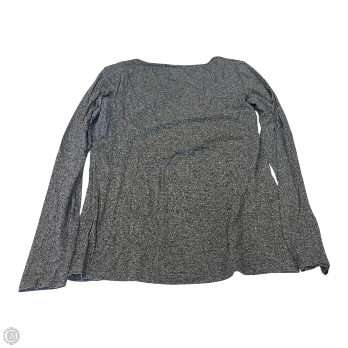 Top Long Sleeve Basic By Apt 9 In Grey, Size: L