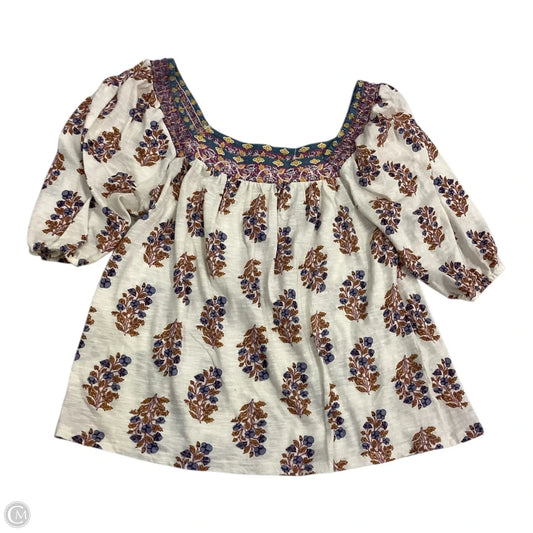 Top Short Sleeve By Lucky Brand In Multi-colored, Size: S