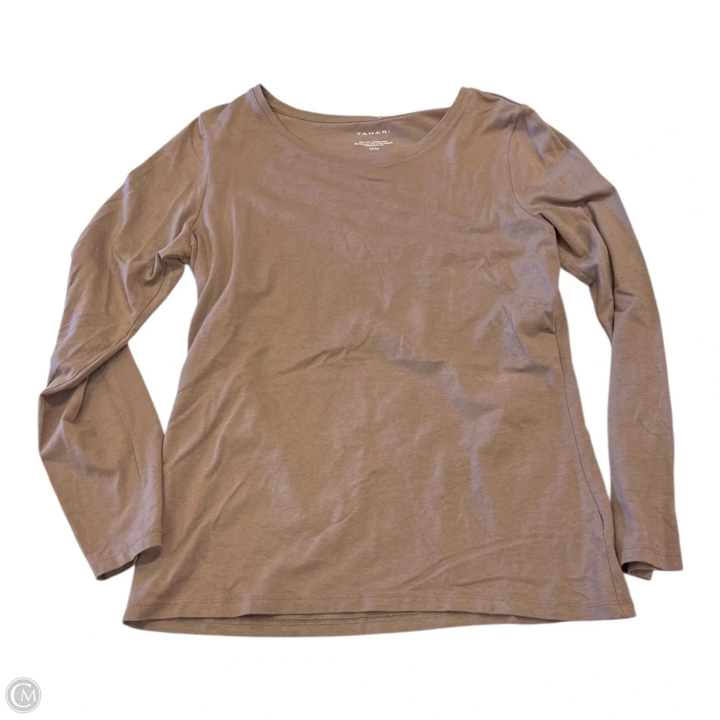 Top Long Sleeve By Tahari In Brown, Size: M