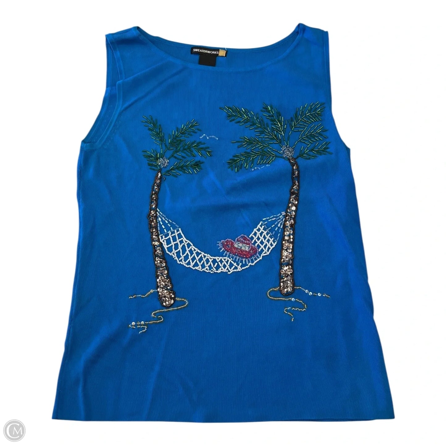 Top Sleeveless By Clothes Mentor In Tropical Print, Size: M