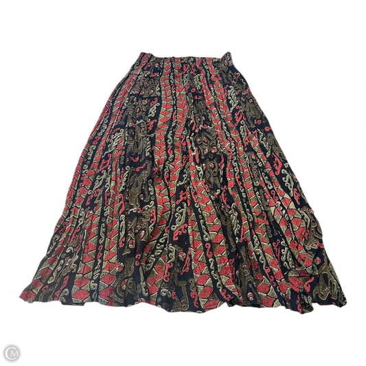 Skirt Maxi By Clothes Mentor In Geometric Pattern, Size: L