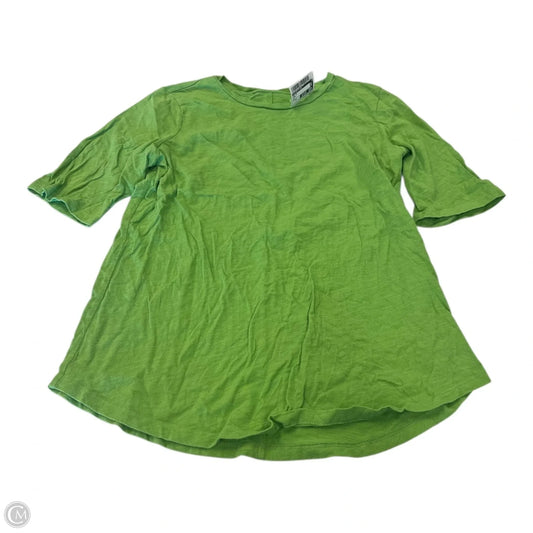 Top Short Sleeve By Eileen Fisher In Green, Size: Xs