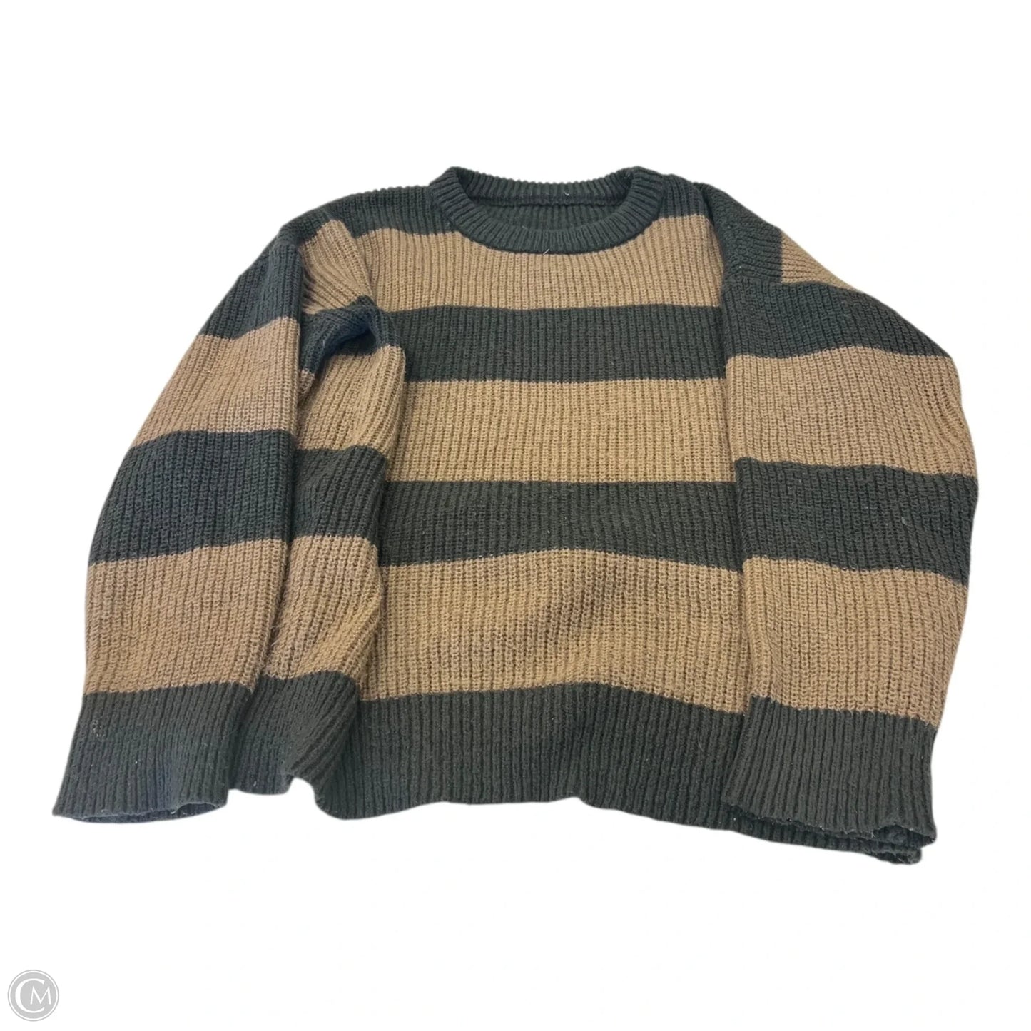 Sweater By Clothes Mentor In Striped Pattern, Size: S