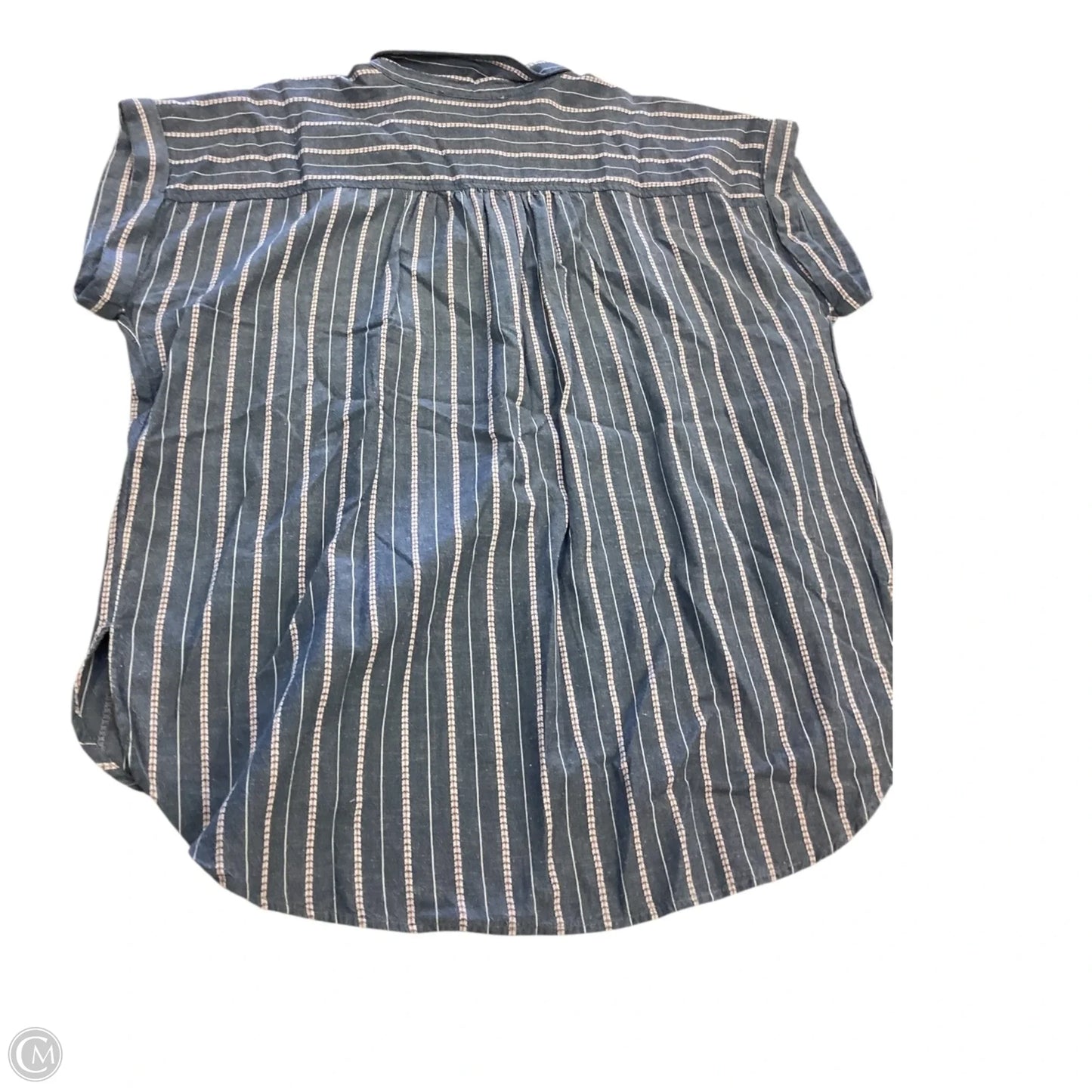 Top Short Sleeve By Loft In Striped Pattern, Size: Xl