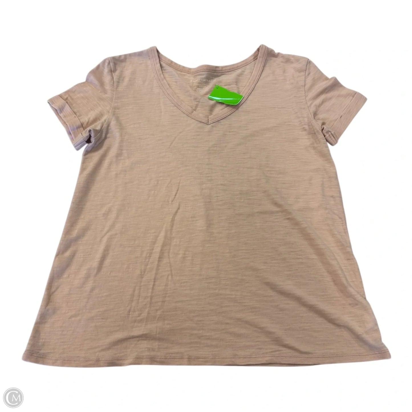 Top Short Sleeve By American Eagle In Peach, Size: S