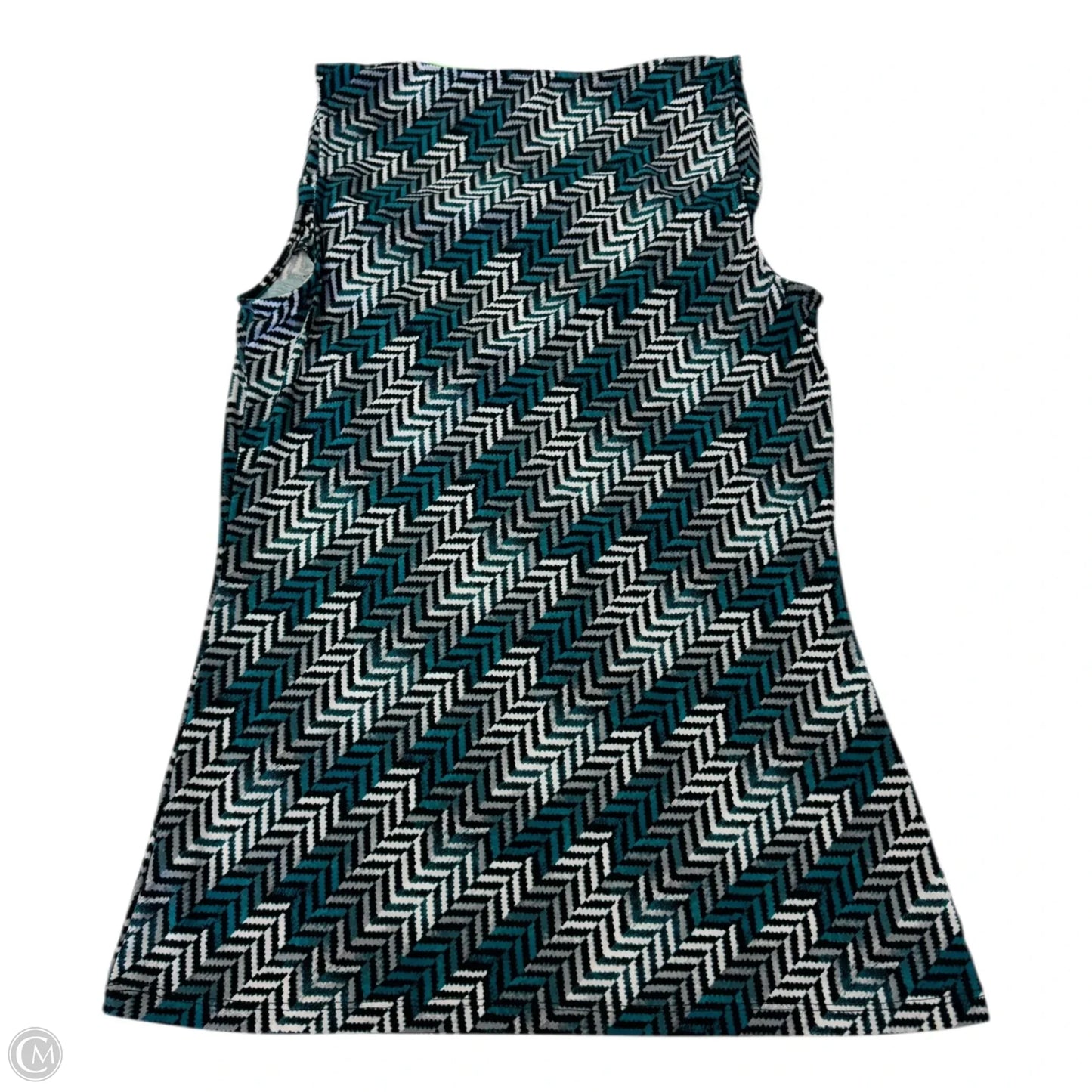 Top Sleeveless By White House Black Market In Geometric Pattern, Size: Xs