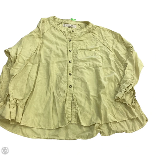 Top Long Sleeve By We The Free In Yellow, Size: S