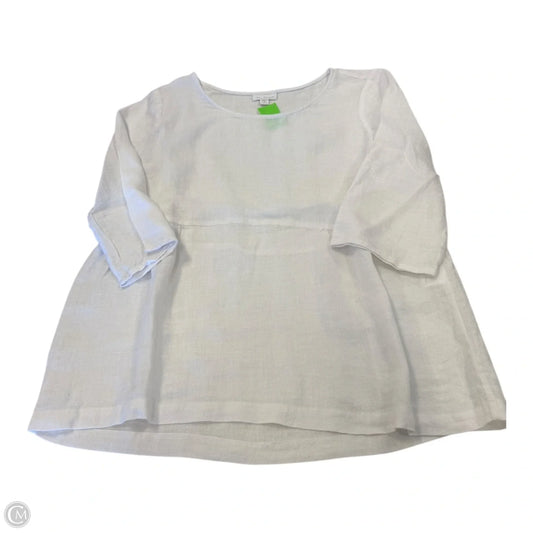 Top 3/4 Sleeve By Pure Jill In White, Size: S
