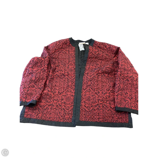Jacket Other By Alfred Dunner In Black & Red, Size: 18