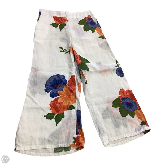 Pants Linen By Joie In Floral Print, Size: M