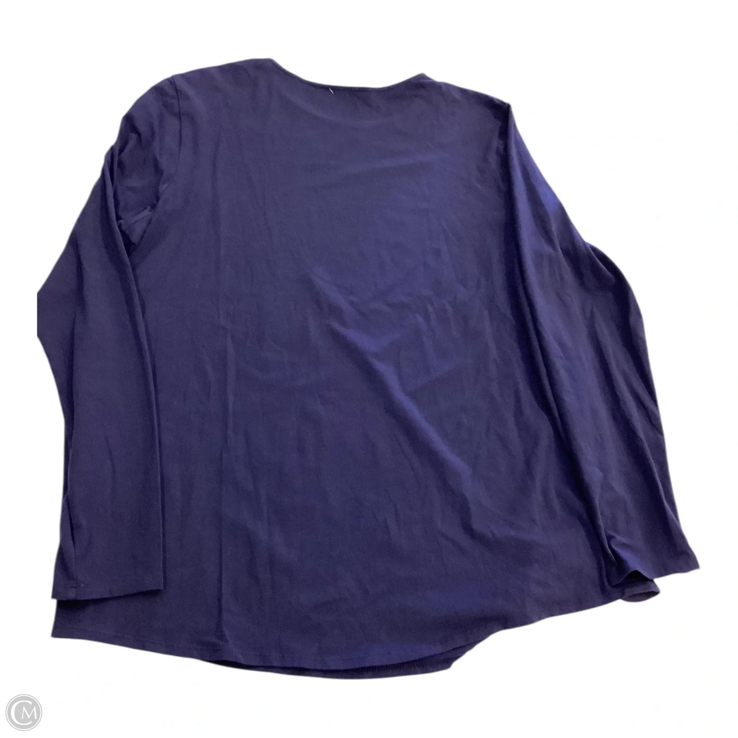 Top Long Sleeve Basic By Pure Jill In Navy, Size: L
