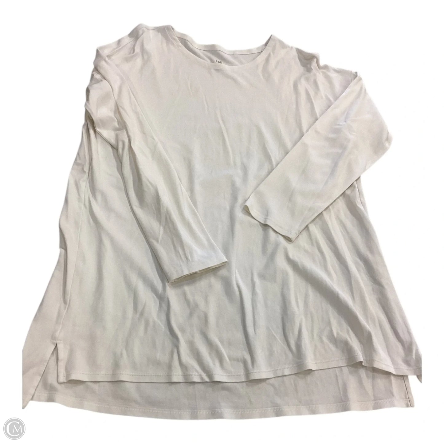 Top Long Sleeve Basic By J. Jill In Cream, Size: L