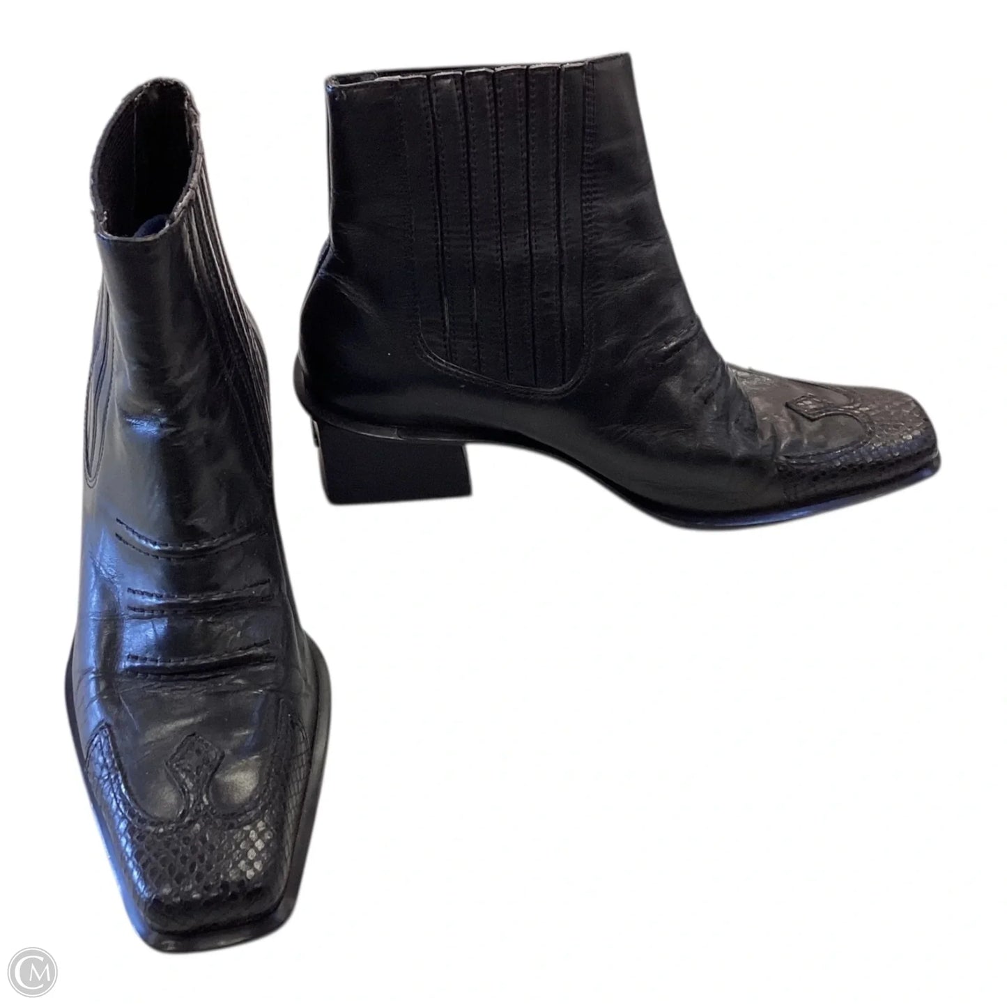 Boots Leather By Harley Davidson In Black, Size: 8