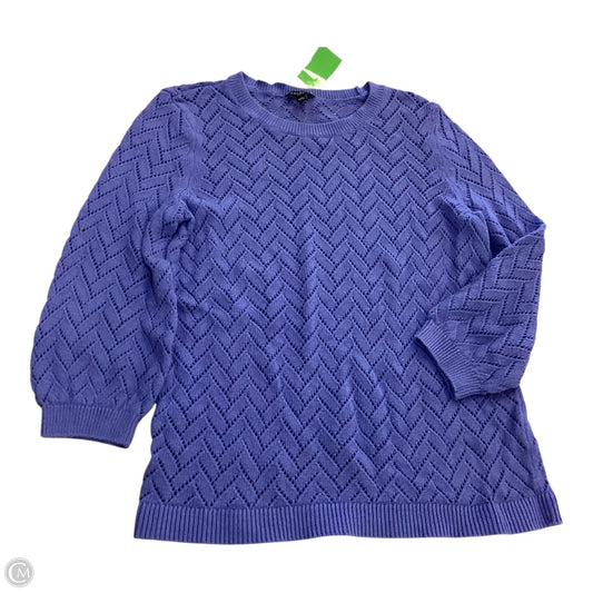 Top 3/4 Sleeve Basic By Talbots In Blue, Size: Sp