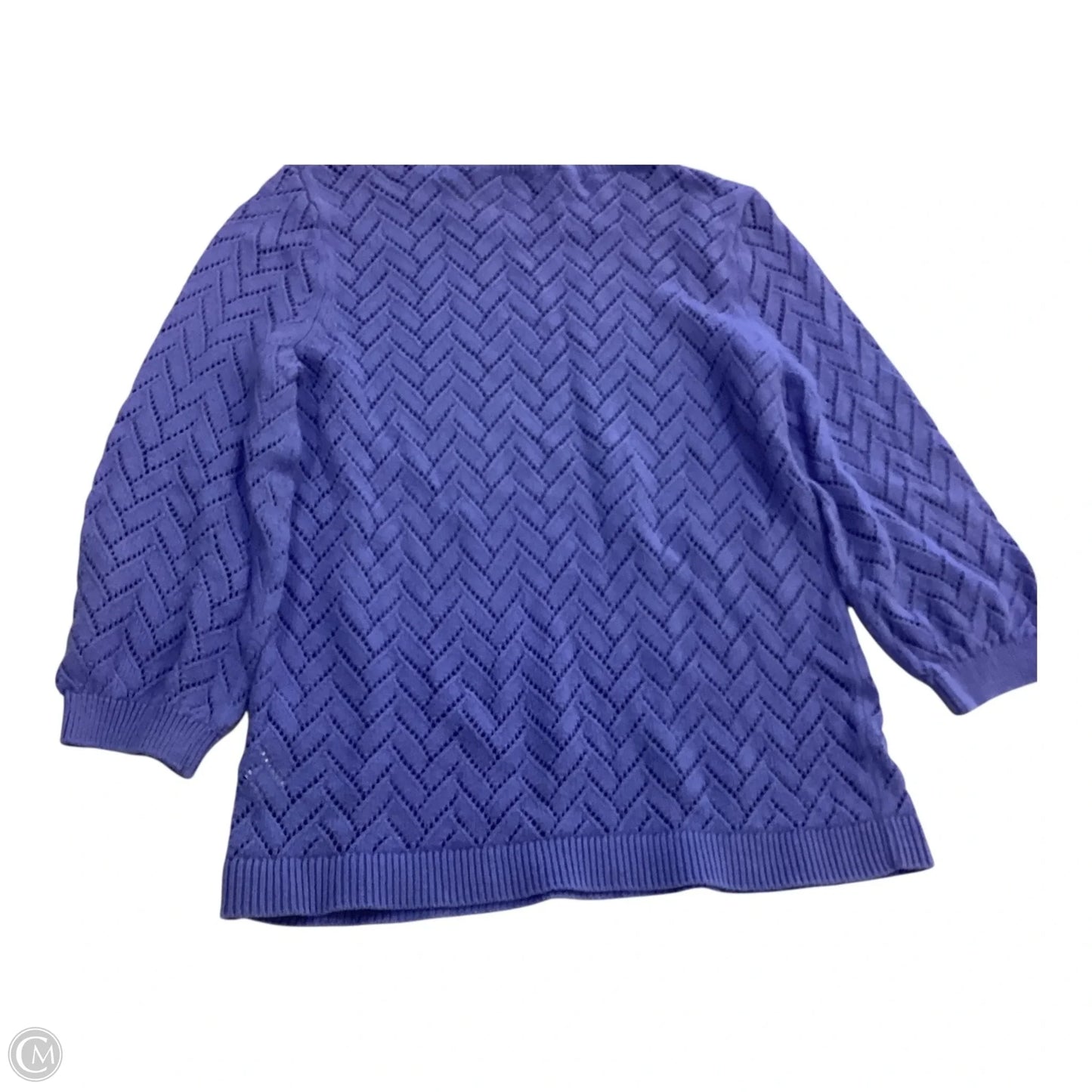 Top 3/4 Sleeve Basic By Talbots In Blue, Size: Sp